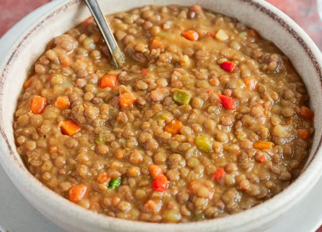 Lentilles aux Légumes WW