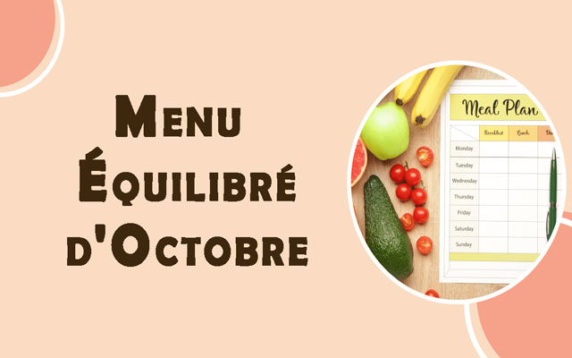 Menu Équilibré d'Octobre