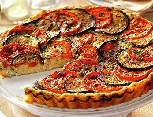 Tarte Légère aux Aubergines et Tomates