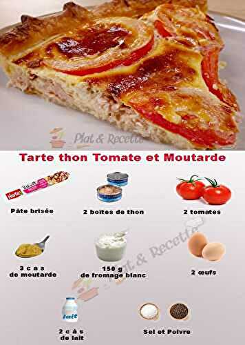 Tarte thon Tomate et Moutarde