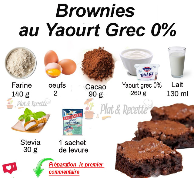 Brownies au Yaourt Grec 0%