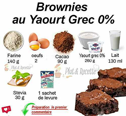 Brownies au Yaourt Grec 0%