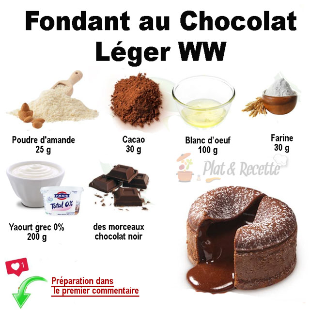 Fondant au Chocolat Léger WW