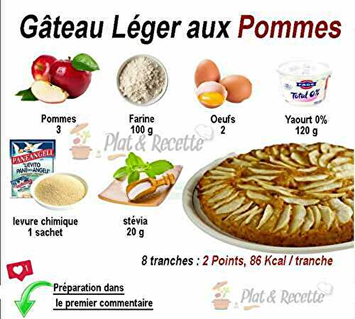 Gâteau Léger aux Pommes WW