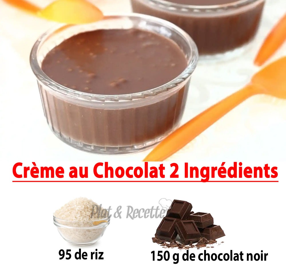 Crème au Chocolat 2 Ingrédients