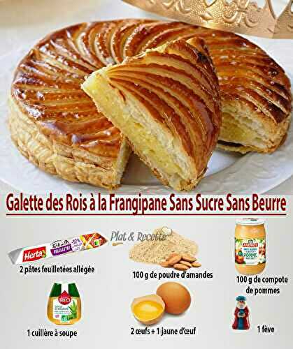 Galette des Rois à la Frangipane Sans Sucre Ni Beurre