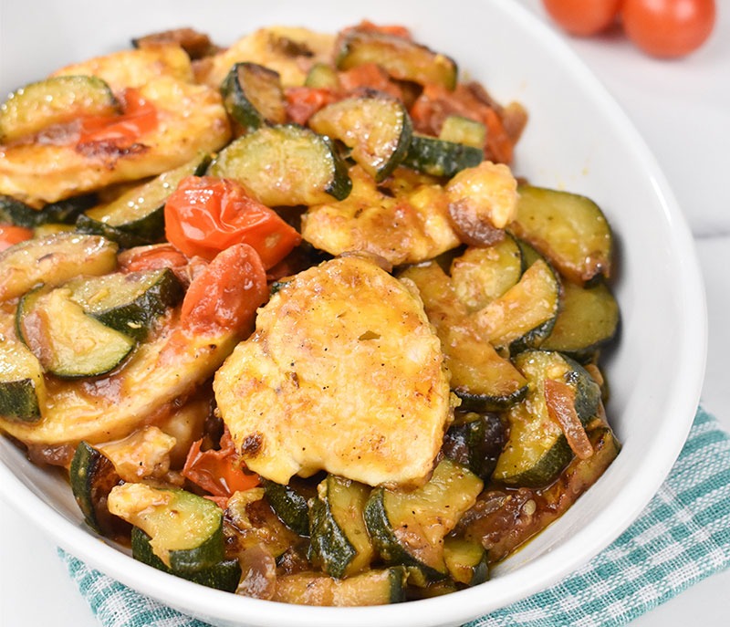 Poêlée de Poulet aux Légumes et Curry