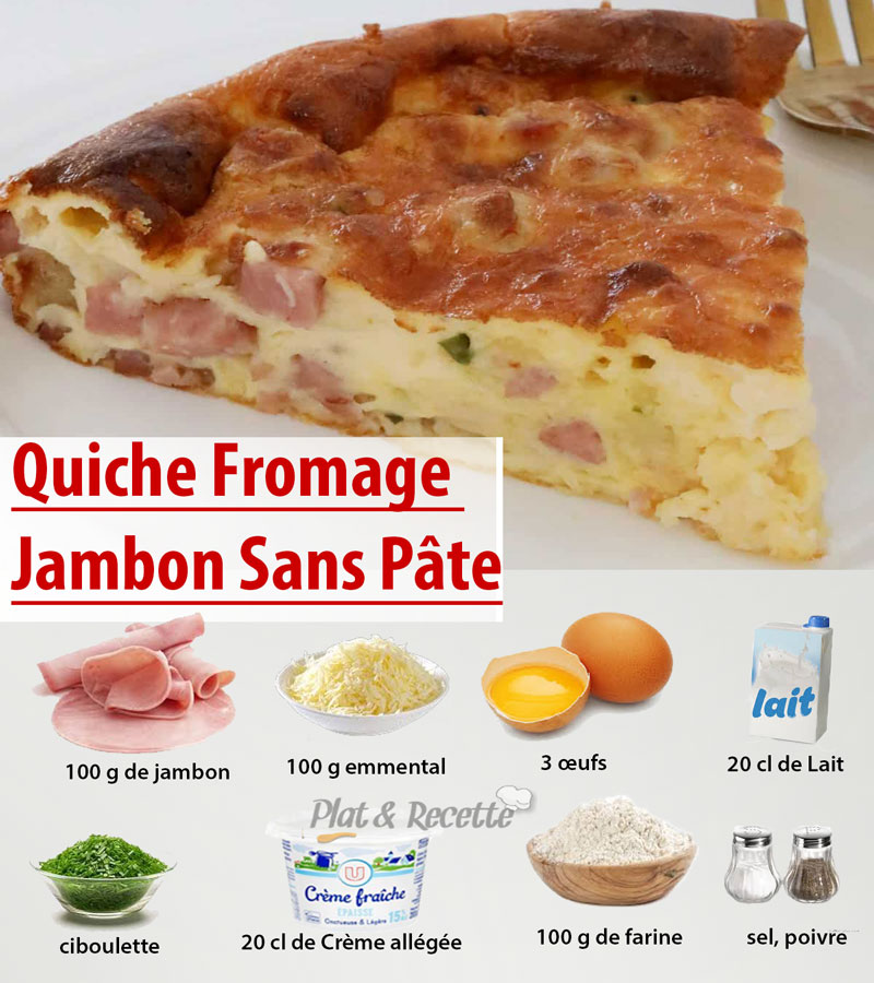 Quiche Fromage Jambon Sans Pâte