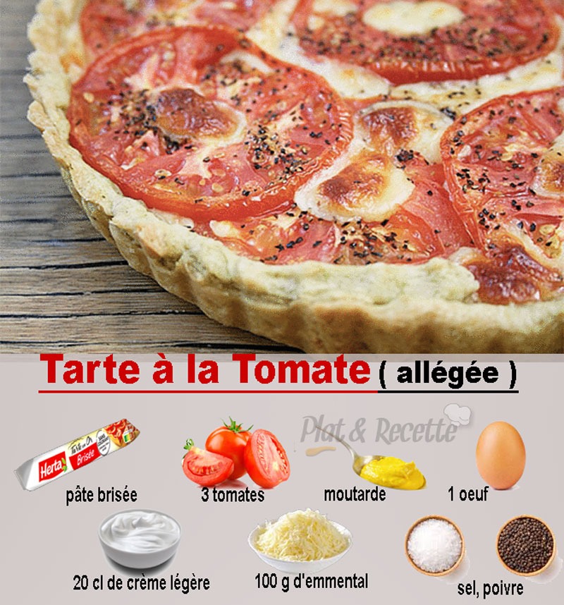 Tarte à la Tomate ( Allégée )