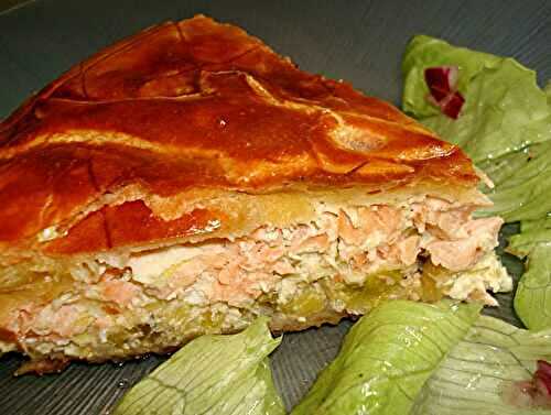 Tourte au Saumon et Poireaux