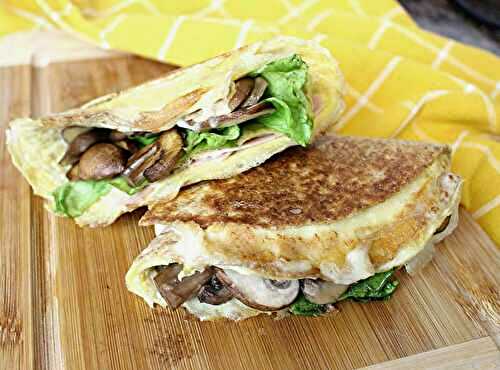 Wrap aux Champignons et Fromage Fondant