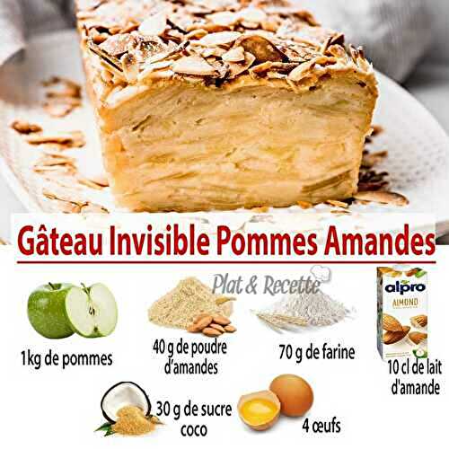 Gâteau Invisible Pommes Amandes