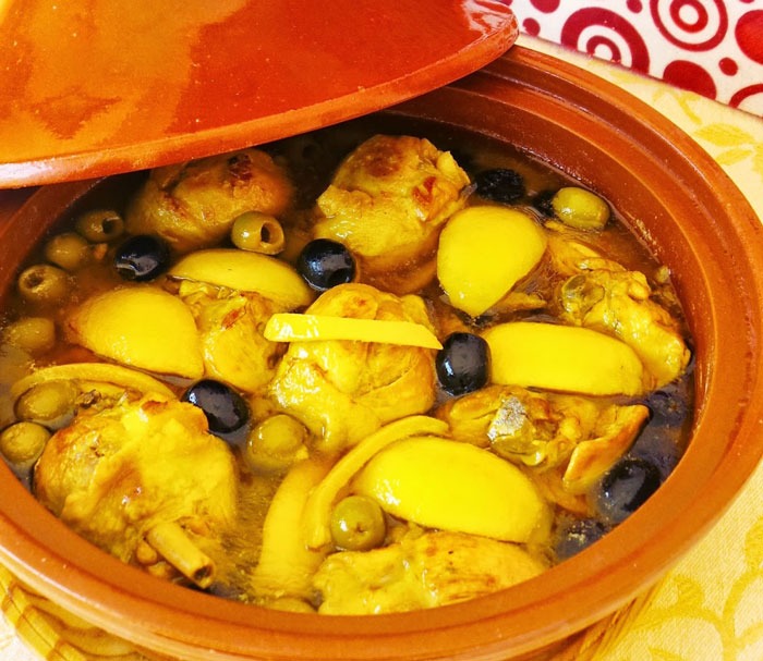 Tajine Poulet Olives et Citron