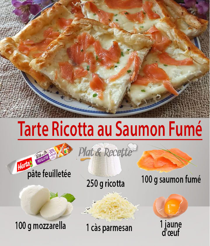 Tarte Ricotta au Saumon Fumé