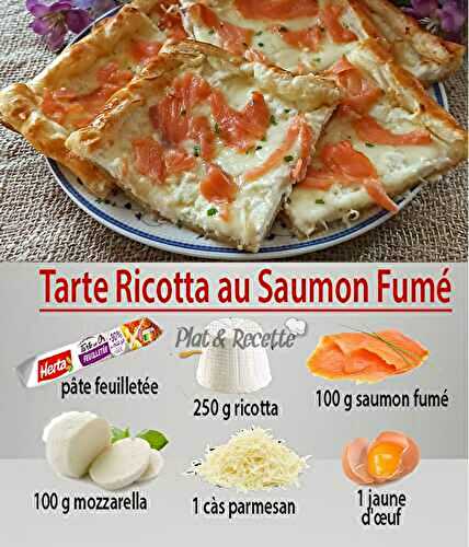 Tarte Ricotta au Saumon Fumé