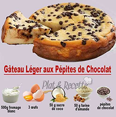 Gâteau Léger aux Pépites de Chocolat