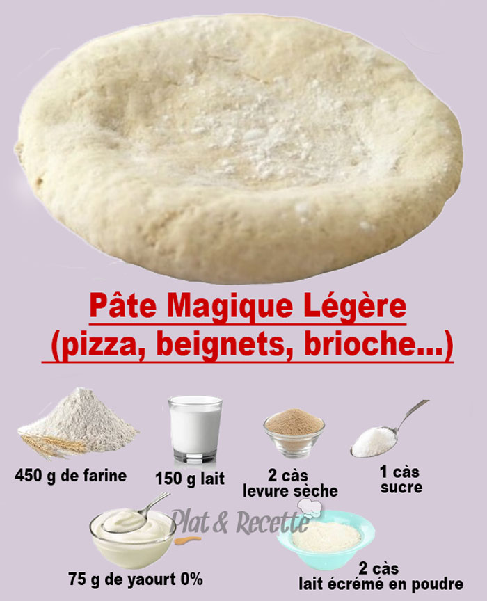 Pâte Magique Légère (pizza, beignets, brioche…)