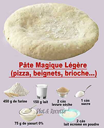 Pâte Magique Légère (pizza, beignets, brioche…)