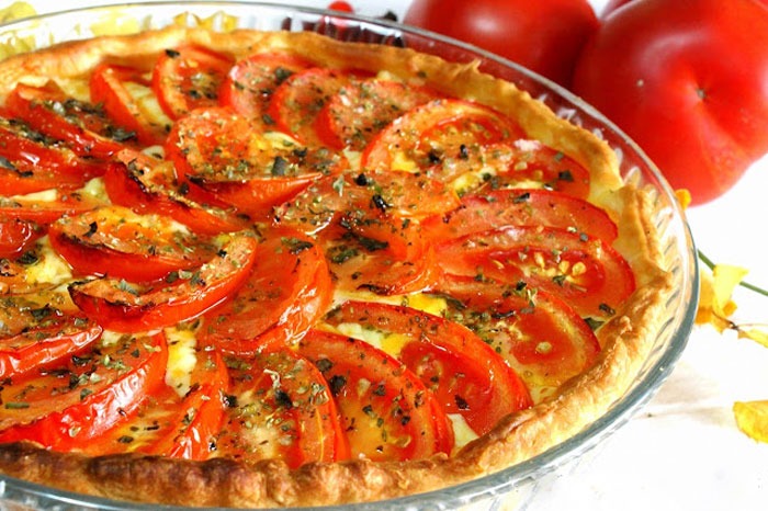 Quiche aux Tomates Thon et Persillade