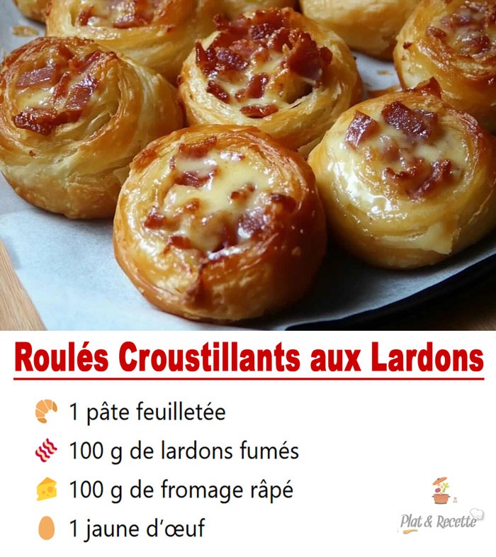 Roulés Croustillants aux Lardons