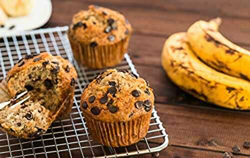Muffins à la Banane et aux Pépites de Chocolat