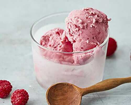 Glace au Yaourt à la Framboise