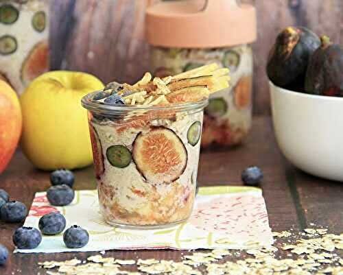 Petit-Déjeuner aux Flocons d’Avoine Figues et Pommes