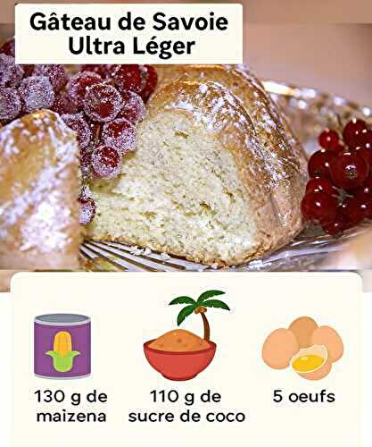 Gâteau de Savoie Ultra Léger