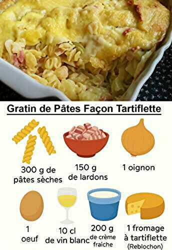 Gratin de Pâtes Façon Tartiflette