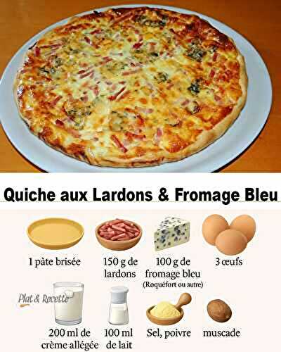 Quiche aux Lardons et Fromage Bleu
