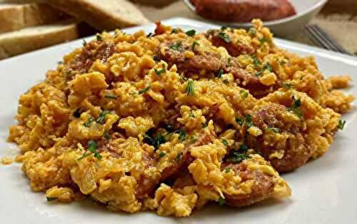 Œufs Brouillés au Chorizo