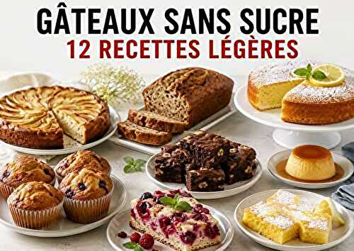 Gâteaux Sans Sucre : 12 Recettes Légères