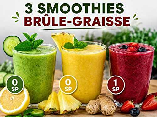 3 Smoothies Légers Brûle-Graisse