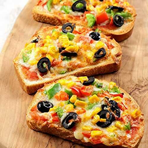 Tartines Pizza Légères aux Légumes