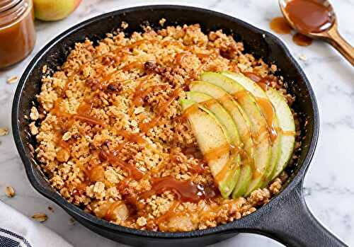 Crumble Léger aux Pommes et Caramel