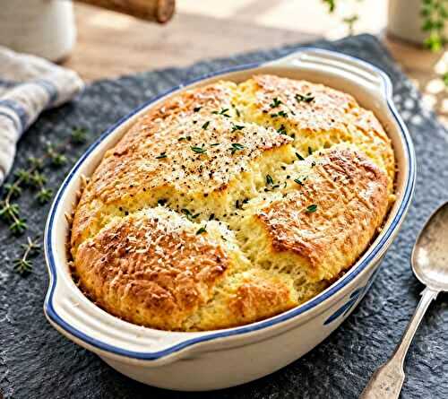 Soufflé Léger au Parmesan Facile et Moelleux