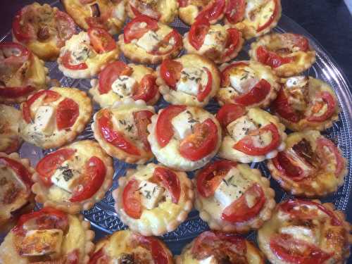 Mini tartelettes tomates cerise et féta