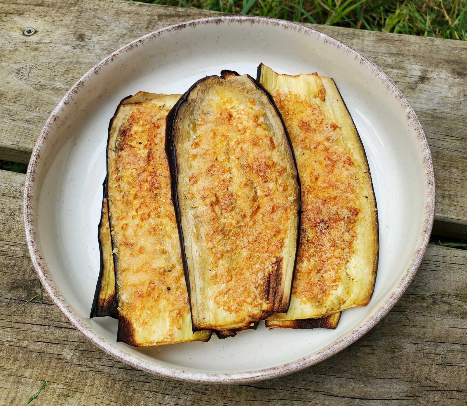 Aubergines gratinées au parmesan