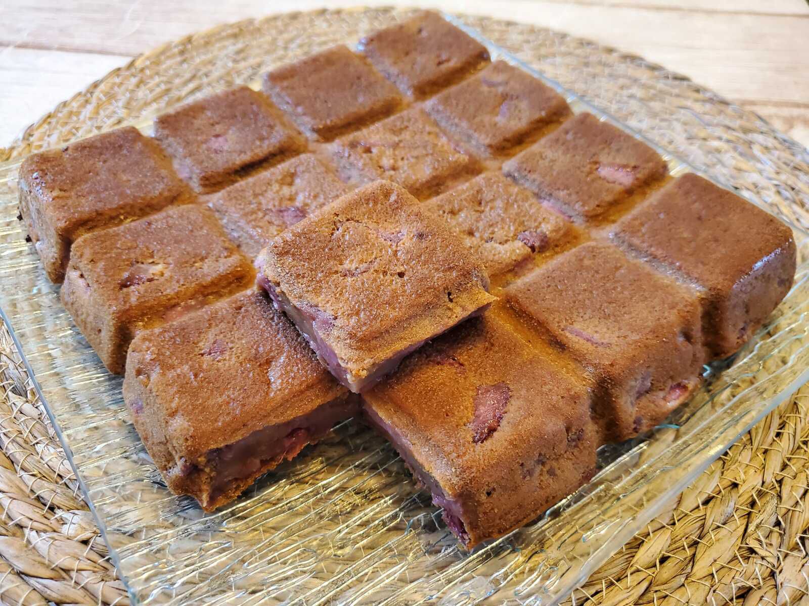 Gâteau aux fraises sans oeufs et sans beurre