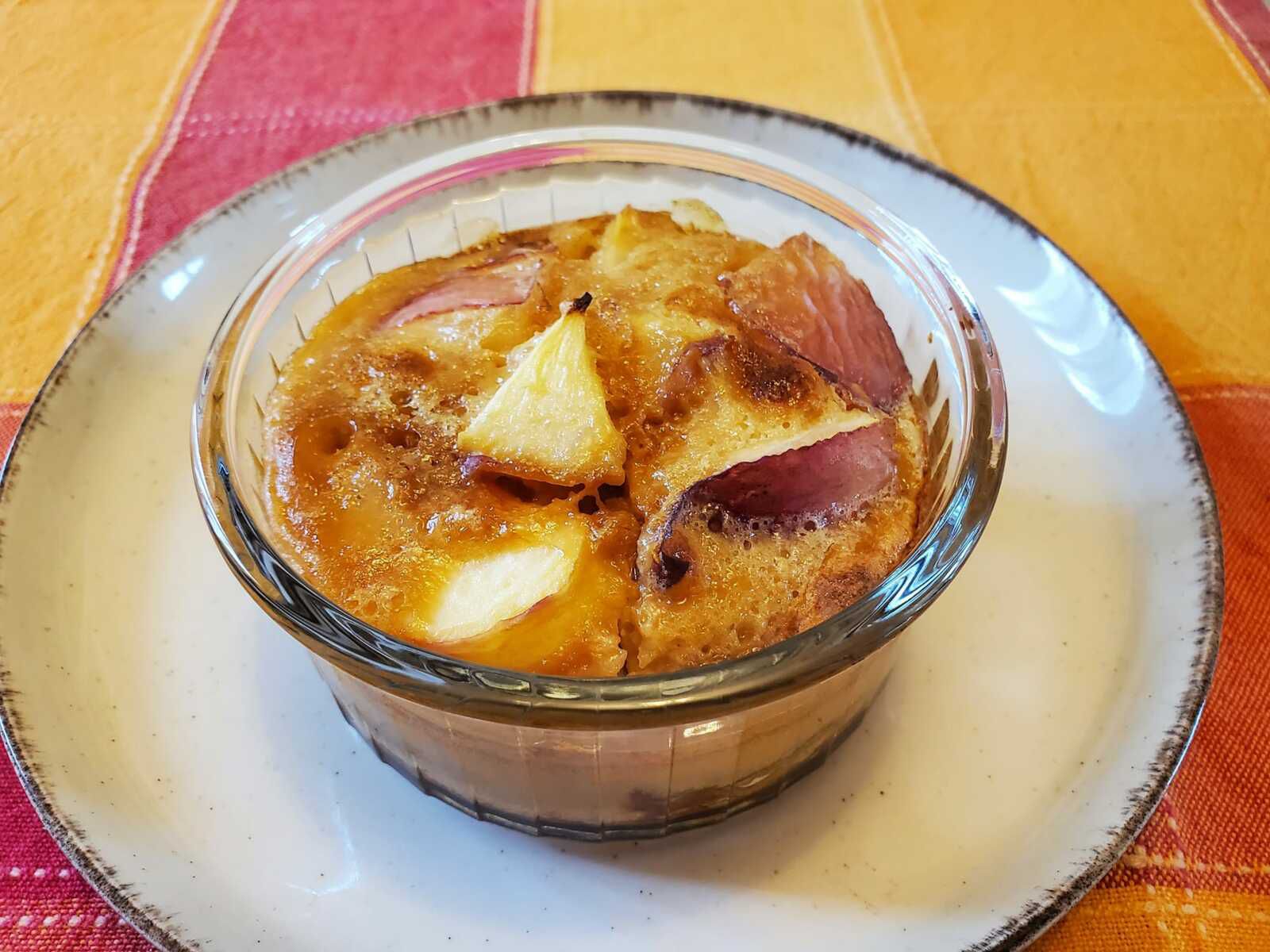 Clafoutis aux nectarines au caramel au Thermomix