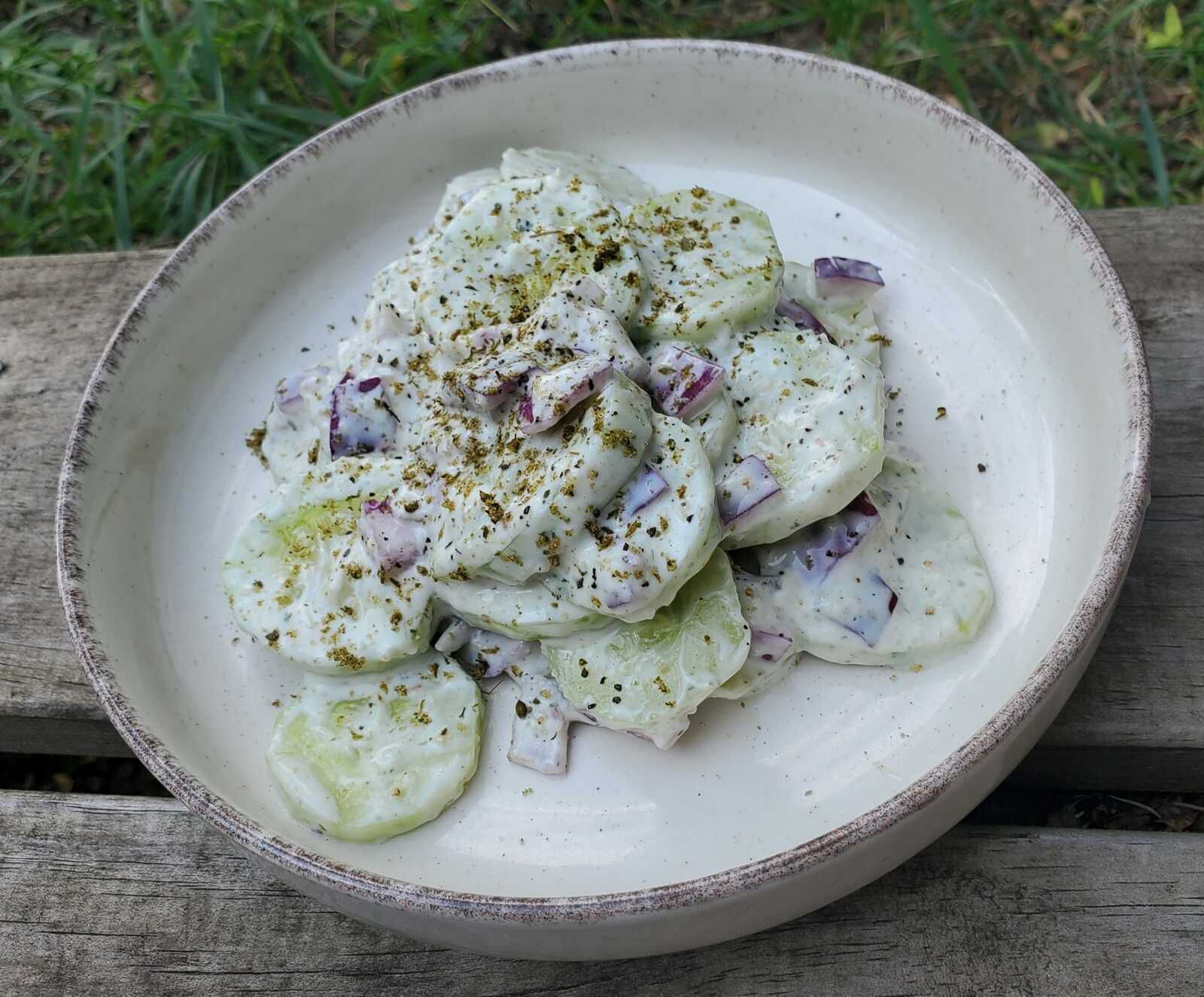 Concombre au fromage blanc