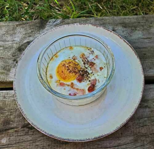 Oeuf cocotte carbo au air fryer