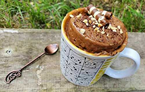 Mug cake chocolat noisette