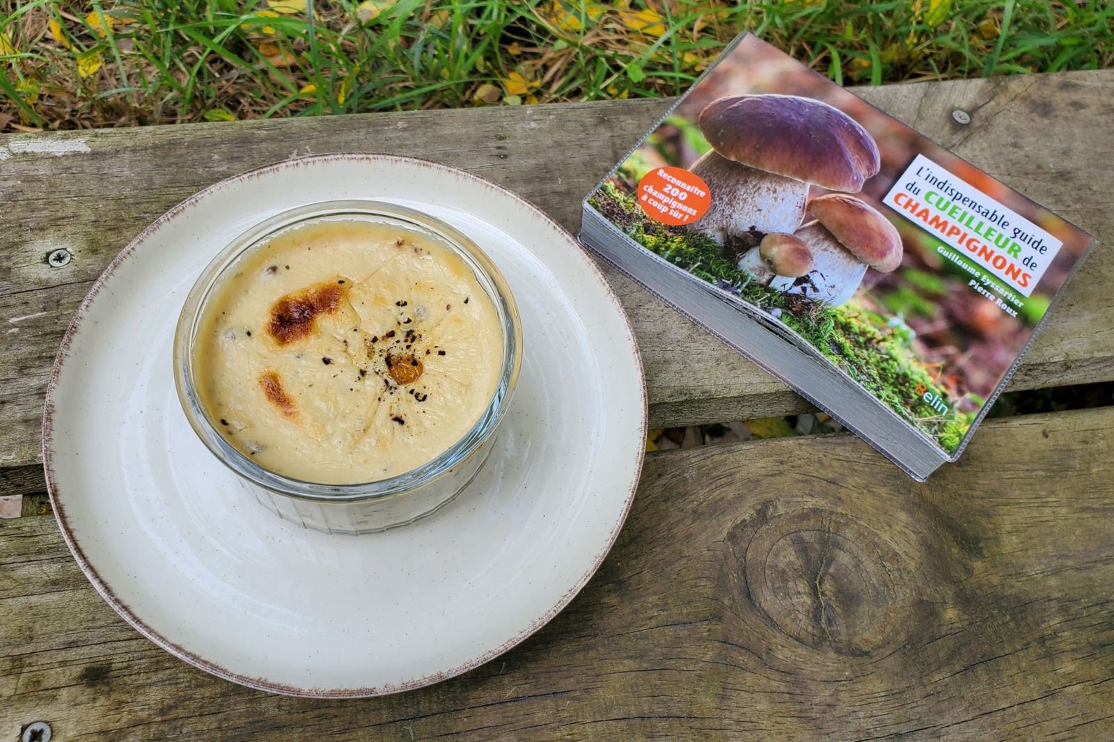 Oeuf cocotte forestier au Boursin