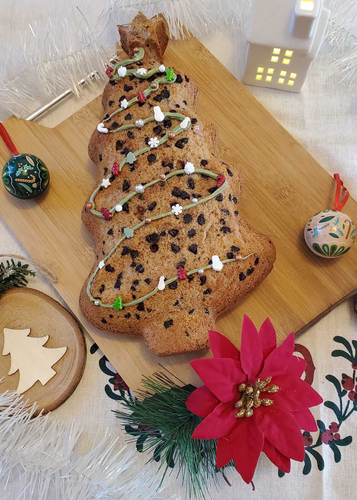 Cake orange cannelle et pépites de chocolat