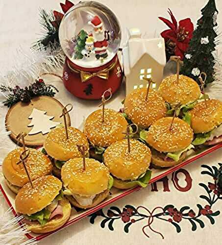 Mini burgers au Pavé d'Affinois Gourmand et mortadelle