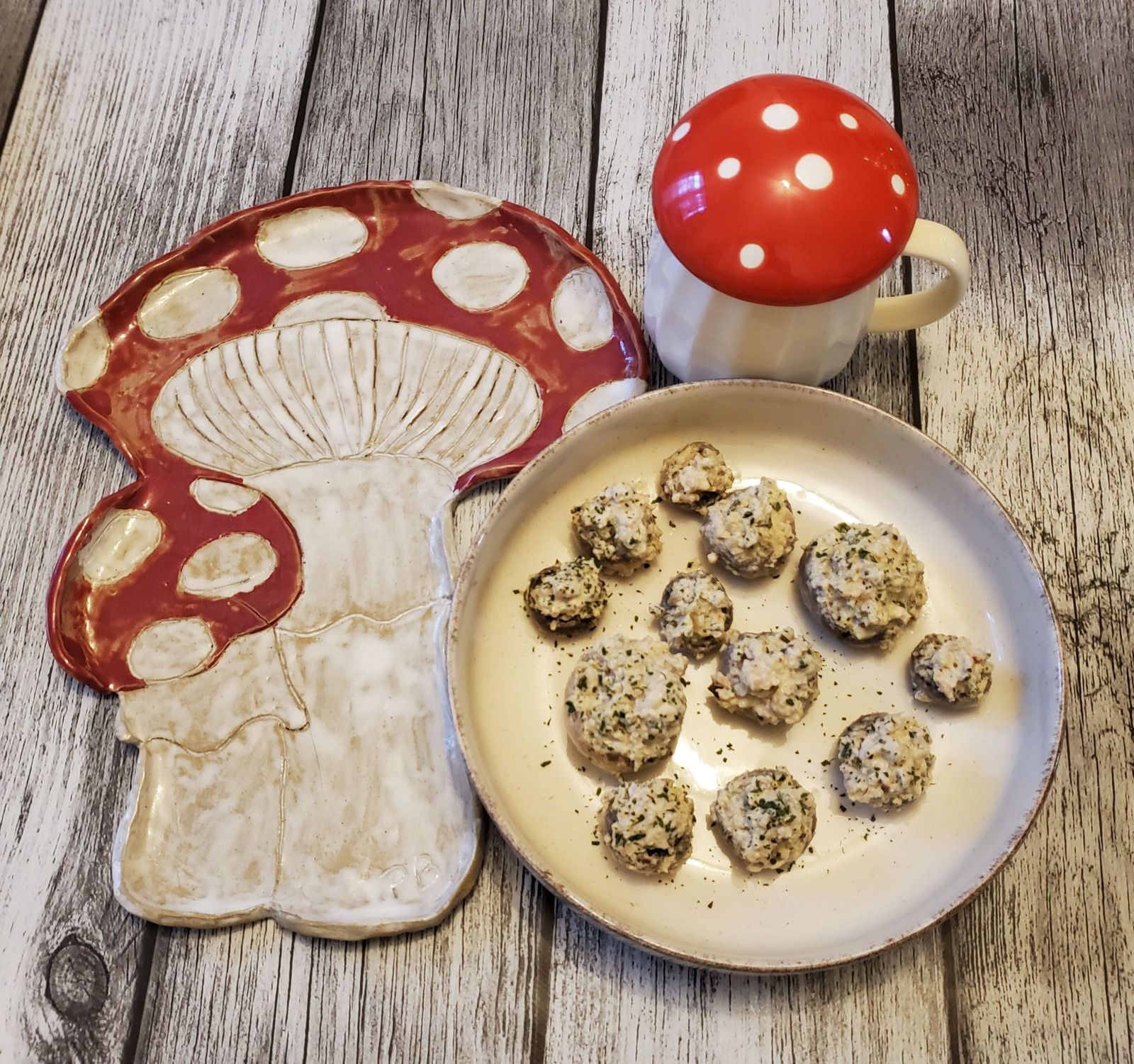 Champignons farcis poulet Boursin au Cookéo