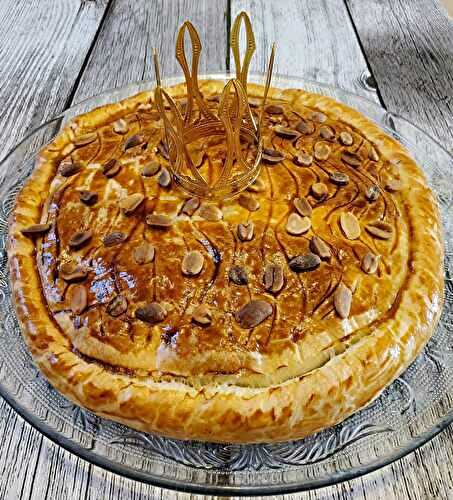 Galette des rois au beurre de cacahuètes et pépites de chocolat