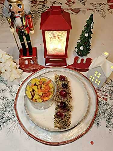Saumon en croûte d'herbes et cranberries