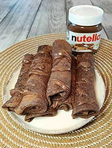 Crêpes roulées au Nutella de Hervé Cuisine